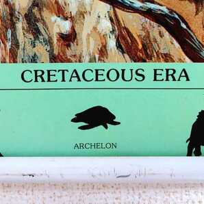 ☆希少品!Marina Romagnoli イラスト「CRETACEOUS ERA 恐竜 トリケラトプス アーケロン オラノサウルス」約600x900mmサイズ ポスターの画像4