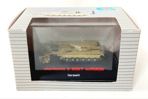 送料300円～☆リアル精密!トランペッター 1/144 MINI TANK COLLECTION No.00655「イスラエル メルカバ 2 MBT w/RKM」完成品 フィギュア