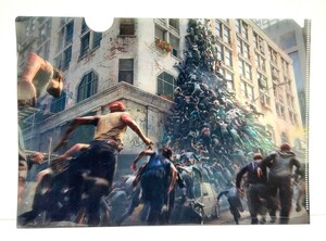 送料200円～☆希少!H2インタラクティブ WORLD WAR Z「ワールドウォーゼット 2019年販促品 A4 クリアファイル ゲーム グッズ ゾンビ ホラー