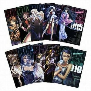 送料300円～☆未使用!ブラック・ラグーン「BLACK LAGOON コミック1巻～10巻表紙イラスト クリアファイル 10枚セット B6対応」アニメ 漫画