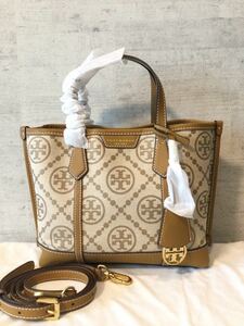 送料無料　新品　トリーバーチ ショルダーバッグ Tモノグラム 83313 Tory Burch ペリー トリプルコンパートメント　ヘーゼル