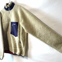 【坂口健太郎着用モデル】patagonia パタゴニア クラシックレトロカーディガン ベージュ 裏地赤 レトロX メンズ Sサイズ23055_画像5