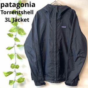 良品/patagonia torrentshell 3L jkt パタゴニア トレントシェル3Lジャケット マウンテンパーカー ナイロンジャケット 黒ブラック メンズ S