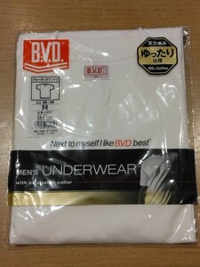 《新品》B.V.D. メンズ 半袖 クルーネックTシャツ Mサイズ 肌着 インナー アンダーウェア 紳士物 c120/263.2