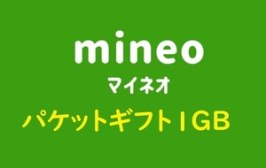 mineo パケットギフト 1GB マイネオ 1ギガ