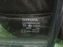 トヨタ ランドクルーザー VX 80ランクル 後期 HDJ81V 純正 左 リア ドア ガラス パワーウインドと固定窓セット アサヒ M284 擦り傷有り_画像7