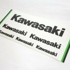 ◆Kawasaki純正 ステッカー 透明地/黒字 ３サイズ ☆3/ カワサキ純正新品 Z400FX/Z400GP/GPZ400/Z750GP/GPZ750/ゼファー/セロー/Z1/Z2/SSの画像1