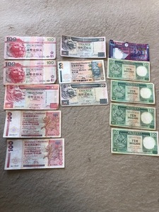 香港ドル　旧紙幣　６１０ドル分