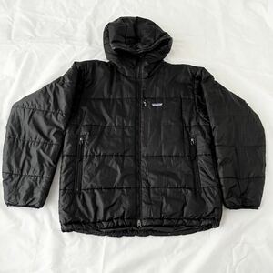 2002年製 黒 patagonia ダスパーカ M ブラック 中綿 ダウンジャケット フーディー パーカー （ ビンテージ 02年 F02 パタゴニア ナイロン