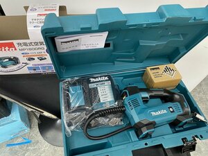 ■未使用品【makita マキタ 充電式空気入れ MP180DRG バッテリBL1860B・充電器DC18RF・ケース付 作業スピード向上】SH-17558