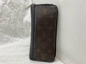 ■大人気【LOUIS VUITTON ルイヴィトン N60109 ジッピーウォレット・ヴェルティカル モノグラム・マカサー キャンバス ラウンド 長財布】SH