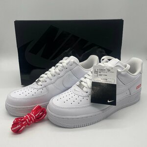 ω未使用品【NIKE ナイキ エアーフォース1ロー AirForce1 Low シュプリーム supreme ホワイト スニーカー 7.5 25.5cm 靴 シューズ】KH10630