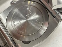 〓 【BVLGARI ブルガリ エルゴン 腕時計 自動巻き デイト 3針 EG40S シルバー ブラック文字盤 人気シリーズ】HO9225_画像7