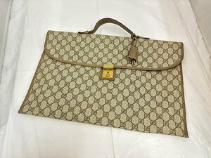 ●【GUCCI グッチ ブリーフケース ビジネスバッグ 鍵付き 017 14 0014 オールドグッチ ヴィンテージバッグ レア 希少】SF-12525