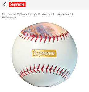 23F/W Supreme / Rawlings Aerial Baseball Multicolor 国内オンライン購入 新品・未開封 シュプリーム ローリングス ベースボール