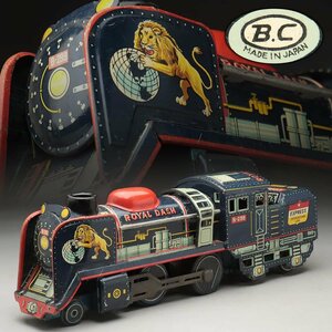 UT367 当時物【B.C】ブリキ玩具「ROYAL DASH TRAIN B-299/ロイヤルダッシュトレイン」幅35.1cm 重462g 日本製 昭和レトロ