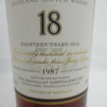 【未開栓】The MACALLAN ザ・マッカラン 18年 1987 シェリーオーク ウイスキー 700ml 43％ 箱付 1228JJ_画像2