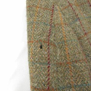 USA製 サイズ 40R Harristweed ウール ツイード テーラード ジャケット ベージュ ハリスツイード 古着 ビンテージ 3D0405の画像10