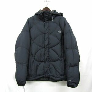 ★ THE NORTH FACE ★ WOMEN’S XL パーカー ダウン ジャケット レディース ブラック ノースフェイス 古着 ビンテージ 3D1215