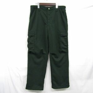 USA made size W34 L30 fire - Fighter cargo pants Work green deep green fire fighting . old clothes Vintage 3D1212