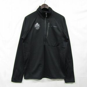 サイズ M Patagonia グリッド フリース R1 プルオーバー ポーレテック 企業ロゴ ハーフジップ ブラック パタゴニア 古着 ビンテージ 3D1307