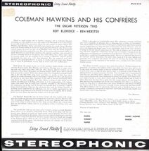 USオリジLP！DG 深溝 STEREO盤 Coleman Hawkins / And Confreres 60年【Verve / MG VS-6110】Ben Webster , Hank Jones , Ray Brown_画像3
