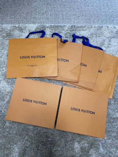 LOUIS VITTON ボックス　空箱x2 袋　ショッパーx5 セット　紙袋