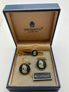 Wedgwood ウェッジウッド カフスボタン ネクタイピンセット