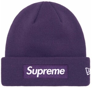 Supreme New Era Box Logo Beanie Purple 紫 シュプリーム ニュー エラ ビーニー 箱