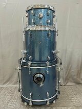 △8513　中古品　楽器　ドラムセット　3点セット　詳細不明　バスドラム　フロアタム　タムタム_画像3