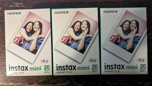 富士フイルム FUJIFILM INSTAX MINI JP 2 [チェキ instax mini 専用フィルム 10枚入り 2パック]×3　送料無料