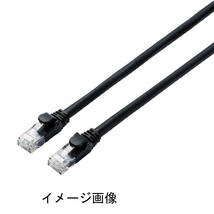 エレコム ELECOM LANケーブル CAT6A 2m×1個 爪折れ防止コネクタ cat6a対応 スタンダード ブラック LD-GPA/BK2 ほぼ未使用_画像1