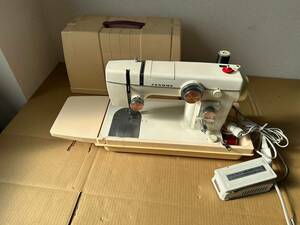 sk1199120/美品 動品 JANOME ジャノメ MODEL 802 ミシン 手芸 ハンドクラフト フットコントローラー 付属品付 裁縫
