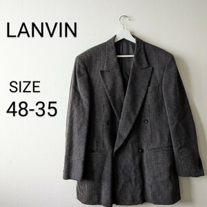 LANVINPARIS　ランバン　テーラードジャケット　アウター　ウール　48　メンズ　紳士服　大人の一着　カッコイイ