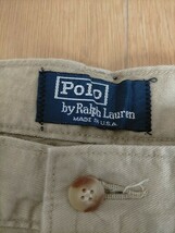 新品 デッドストック 90s ビンテージ USA製 POLO RALPH LAUREN POLO CHINO ポロラルフローレン 2タック チノパンツ PLETED JEAN W31L34_画像8