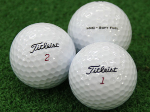 ABランク タイトリスト Titleist HVC SOFT FEEL 50個 球手箱 ロストボール