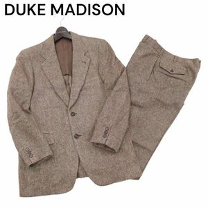 DUKE MADISON デュークマディソン 秋冬 ブリティッシュ ウール ツイード★ セットアップ スーツ Sz.180-96-82　メンズ　I3T02254_B#N