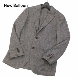 RING JACKET リングヂャケット 【New Balloon】秋冬 ウール ツイード アンコン テーラード ジャケット Sz.50　メンズ 日本製　I3T02215_B#N