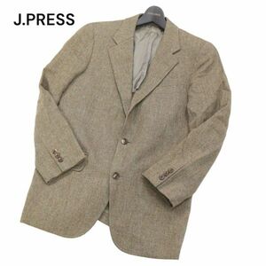 J.PRESS ジェイプレス 秋冬 ヘリンボーン★ ウール ツイード テーラード ジャケット Sz.T-175　メンズ　I3T02194_B#N