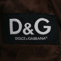 D＆G ドルチェ&ガッバーナ 秋冬 ヘリンボーン★ ウール ツイード テーラード ジャケット Sz.46　メンズ　I3T02409_C#N_画像6