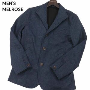 美品★ MEN'S MELROSE メンズメルローズ 秋冬 ストレッチ★ イタリアンカラー ジャケット Sz.3　メンズ　I3T02305_B#N