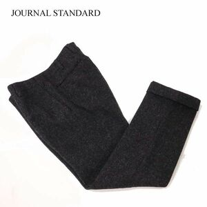 JOURNAL STANDARD ジャーナルスタンダード × ハリスツイード★ 秋冬 ウール ツイード パンツ スラックス Sz.M　メンズ 灰　I3B00856_C#Q