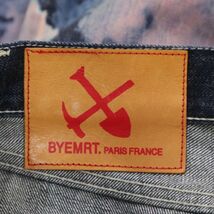 BYEMRT.PARIS FRANCE バイミスターティー 通年 ブリーチ ペイント デザイン★ デニム パンツ ジーンズ Sz.31　メンズ 日本製　I3B00883_C#R_画像7