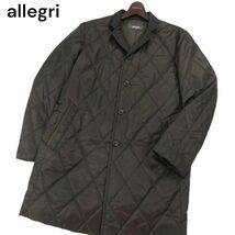 allegri アレグリ 秋冬★ ダイヤ キルティング ダウン コート Sz.46　メンズ ビジネスにも　I3T02589_C#N_画像1