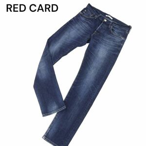 RED CARD レッドカード × PLST プラステ別注★P69879 USED加工 ストレッチ スキニー デニム パンツ ジーンズ Sz.28　メンズ　I3B00889_C#R