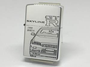 送料無料 ZIPPO[ジッポー]両面加工 ZP GT-R BNR34 スカイライン