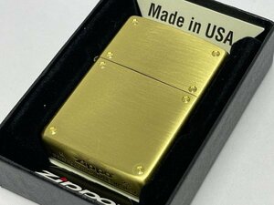 送料無料 ZIPPO[ジッポー]両面加工 スクリューシリーズ 2BS-スクリュー ブラス古美