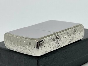 送料無料 ZIPPO[ジッポー]アーマー プラチナプレート 3面リューターサイドアラベスク 162PT-3ARART