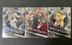 2022-23 Panini mosaic stephen curry trae young bennedict mathurin RC インサート3枚セット　NBAカード　カリーなど