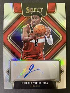 149枚限定 2021-22 panini select Rui Hachimura 八村塁Silver Prizm Auto 直筆 サイン シルバーパラレル　NBAカード　レイカーズ